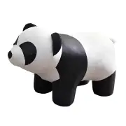 NNETM Solid Wood Bench - Charming Panda-Shaped