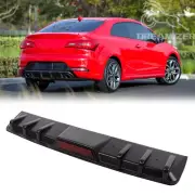 Rear Diffuser Lower Bumper Spoiler Splitter Lip Shark Fins For KIA Forte Optima