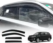 OAD4X4 Weathershields Compatible with Suzuki Vitara 2015-Onwards, Injection Weather Shields Window Visors Wind Deflectors Sun Rain Guard 4PCS Set