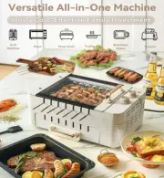 Indoor BBQ Kabob Skewers Grill Stove Smokeless 360° Rotating Electric Barbecue