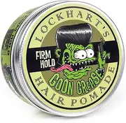 Lockhart's Oil Based Original Goon Grease - Handcrafted Pomade for Men – Heavy Hold, High Shine - Locks in Moisture & Easy to Recomb - Avocado Oil for Conditioning - Citrus Cucumber Scent (3.4 oz)