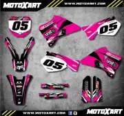 DIGGER PINK STYLE decals Fits Yamaha YZ 250 1996 - 2001 Full Custom Graphics