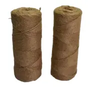 2 Spools Jute Twine 3-Ply Natural String Rope Ribbon Hemp Twine 2000+ Feet