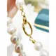 DIY珍珠配件 S925 純銀單排項鏈扣時尚金色銀色 媽媽鏈手鏈串珠扣