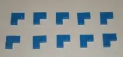 LEGO NEW 2x2 Blue Plate Corner (10x) 242073 242023 Brick 2420