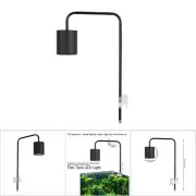 Aquarium Fish Tank Waterproof LED Light Lamp Downlight With Clip 12 W (black)♡