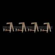 4PCS Gold Stable-style Violin String Adjusters Fine Tuners for 3/4-4/4 Violin