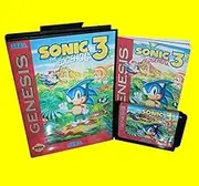 Linker Wish 16 Bit Sega MD Game Sonic the hedgehog 3 With Box And Manual 16bit MD Game Card For Sega Mega Drive For Genesis