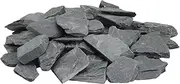 Lechloris 10lb Natural Slate Stone Perfect Rocks for Aquascaping Aquariums, Fish Tank, Terrariums, Miniature or Fairy Gardens, Landscaping Model, Model Railroads-0.4-1.2 in-Grey