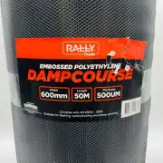 Rally Polythene Dampcourse - Moisture Barrier Flashing - 50M Rolls, Compliant wi