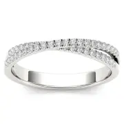 10K White Gold Diamond Engagement Wedding Ring Size 6 (0.23ct/SI2,H-I)