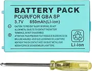 OSTENT 850mAh Rechargeable Lithium-ion Battery + Tool Pack Kit Compatible for Nintendo GBA SP