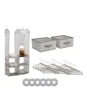 [Delta Children] Nursery Storage Set 24 Piece Grey