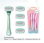 Body razor+eyebrow trimmer(3) Women's Shaver Shaving Eyebrow Trimmer for women