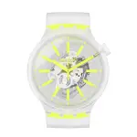 【SWATCH】BIG BOLD JELLY系列手錶 YELLOWINJELLY 熱情黃 瑞士錶 錶(47MM)