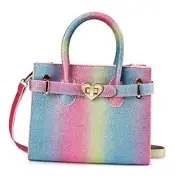 Kids Purse for Little Girls Gift Toddler Crossbody Large Fine Glitter Rainbow