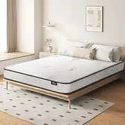 Bedra Bedding Double Bed Mattress 13cm Tight Top Mattress with Bonnell Spring Foam