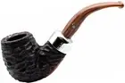 Peterson Derry Rustic Finish 9mm Filter Large Bent Billiard Briar Pipe (XL90)