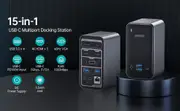 Choetech HUB-M21 15 in 1 USB C Laptop Docking Station 3xHDMI 4k Video Output 1000mbps