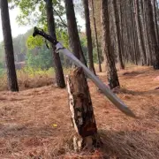 Custom Handmade Carbon Steel Blade Viking Machete Sword - Hunting Sword Camping