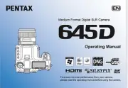 Pentax 645D Digital SLR Camera 108 Page OWNER 'S OPERATING MANUAL