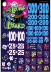 Pull Tab Tickets - Chip Tickets -Pick Board - Game - Lounge Lizard
