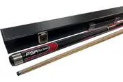 FSA Pro Series Soft Grip Hybrid RED Ash Pool Snooker Billiard Cue and Case Set