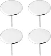 4 Pcs Stainless Steel Cake Flower Nail, DIY Baking Tools for Icing Cream, Sugar Paste, Diameter 2 Inches, Silver