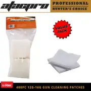 Atacpro 400pcs Gun Clean Cleaning 3" Square Patches For Shotgun 12-16 Gauge