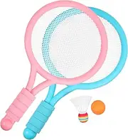TOYANDONA 1 Set Badminton Racket Set Lightweight Comfortable Grip Rackets Balls for Outdoor Sports for Leisure Family Fun Activities