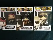 Funko Pop Guns 'n' Roses COMPLETE SET #50 AXL ROSE #51 SLASH #52 DUFF McKAGAN