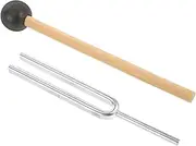 GREENADSCAPE 1 Set Tuning Fork Combination Musical Tuning Fork Tuning Fork Instrument Rubber Mallet Hammer Instrument Supply Steel Tuning Fork Tuning Accessories Vibration Turning Fork