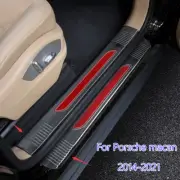 For Porsche Macan 14-2021 Black Steel Door Scuff Sill Cover Panel Step Protector (for: Porsche)