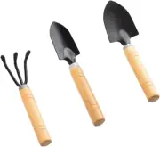 3Pcs Gardening Tools, Mini Tool Set Indoor Garden Kit Miniature Gardening Rake|T
