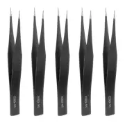 5Pcs Precision Tweezers Set ESD-16 Pointed Anti-Static Craft Tweezers Kit