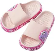 [Tianmao] Children's Shower Shoes Dinosaur Cartoon Bathing Shoes Summer Flat Slippers Boys Girls Mules Slippers