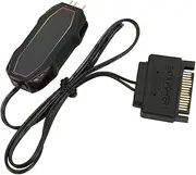 ARGB Controller, 5V 3Pin Power Supply Self Adjusting RGB Fan Internal Components Speed Brightness Mini PC Fans