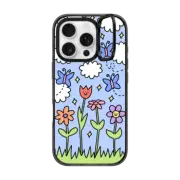 iPhone 16 Pro Impact Ring Stand Case MagSafe Compatible Blue Skies