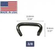 3/8 Stainless Steel Hog Rings (100 Count)