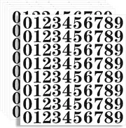 Number Stickers, 1200 Pcs 1 Inch Vinyl Number Decals 0-9, Self Adhesive Waterproof Number Signs for Indoor, Outdoor, Office, Classroom, Boxes, Storage (Black)
