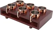 Moscow Mule Mugs Set, Thermal Insulation Cocktail Mug with Shelf for Bar, Rust Resistant Easy Cleaning Wine Tea Drinking Cup
