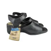 ECCO Twist Mary Janes Slingback Heels Chunky Platform Square Women's 8.5 Comfort