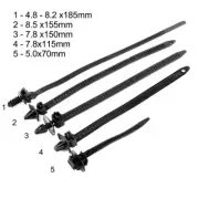 100Pcs Car Nylon Tie Wrap Cable Fixed Fasteners Clip Bundled Wire Band Zip-Strap (for: Daihatsu)