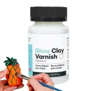 Air Dry Clay Varnish 120ml Air Dry Clay Glaze Clay Gloss Glossy Clay Varnish