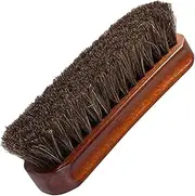 Yardenfun Handle Horse Hair Brush for Shoes Convenient for Polishing Boots Soft Bristles for Gentle Care for Leather Maintenance and Shine
