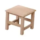 Wood Step Stool Change Shoe Stool Square Footstool for Bedside Doorway Dorm