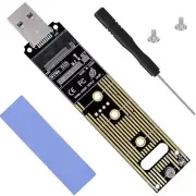 Aluminum M.2 NVME SSD to USB 3.1 Adapter for PCIe NVMe based M Key B+M Key SSD A