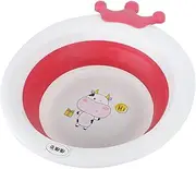 ANDRESLAD Collapsible Wash Basin for Baby Portable Baby Wash Basin Washing Up Basin
