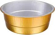 50PCS Round Aluminum Foil Tin Boxes - Thickened Containers with Plastic Lids, Durable Food Storage, Baking, and Meal Prep, Reusable and Disposable