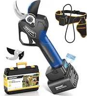SWANSOFT 45mm Electric Pruning Shears, Professional Cordless Pruner with 25V 4Ah Battery, Electric Secateurs for Vineyard & Orchard
